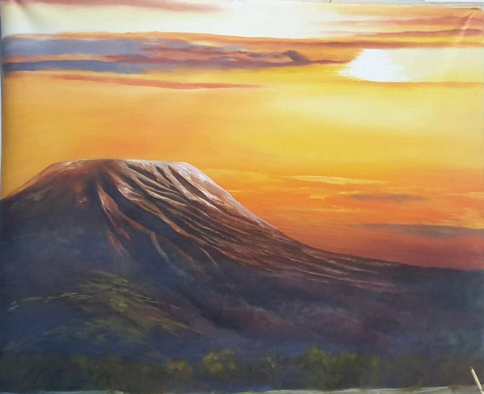 The Kilimanjaro Sunset: A Serenade of Fiery Skies